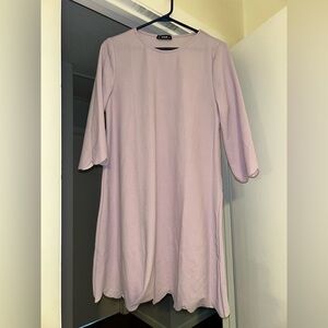 SHEIN Lilac Purple Scalloped Dress